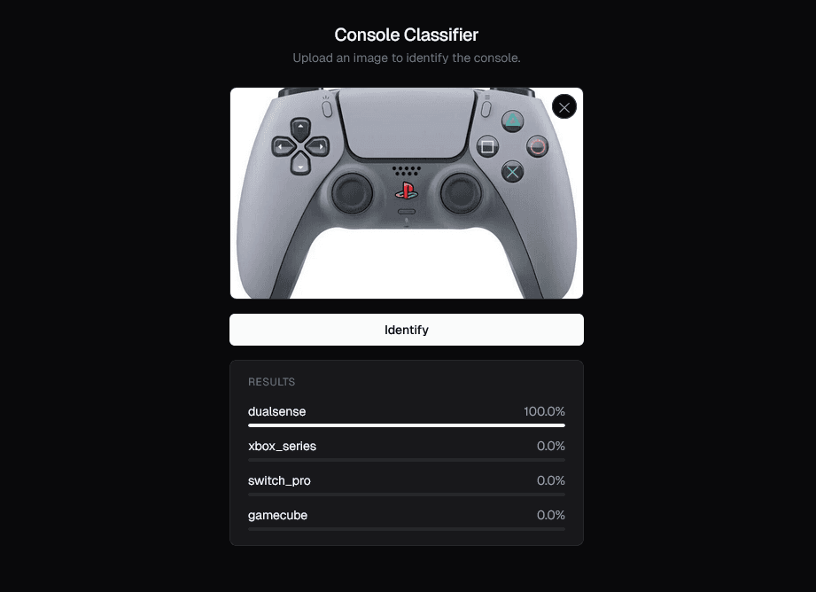 Console Controller Classifier